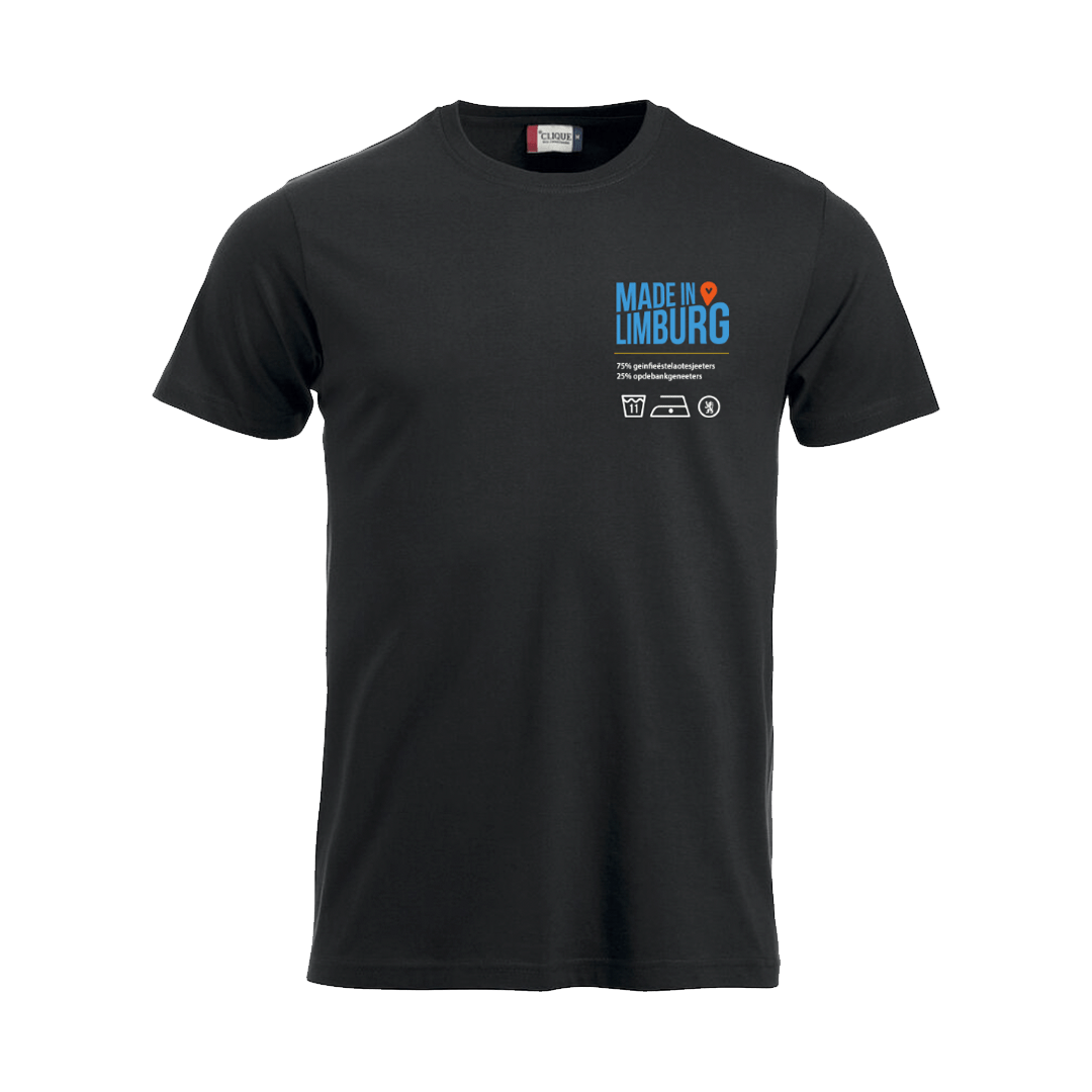 T-shirt met borstlogo